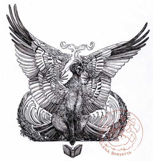 Sphinx ð“…½ Ink on paper.