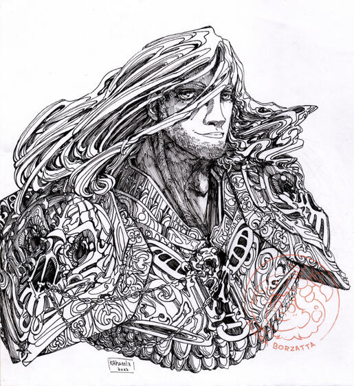 Lucius. Ink on paper.