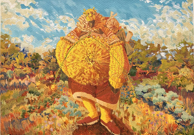 Aromito ✹ Pathfinder character paint. Gouache on paper.